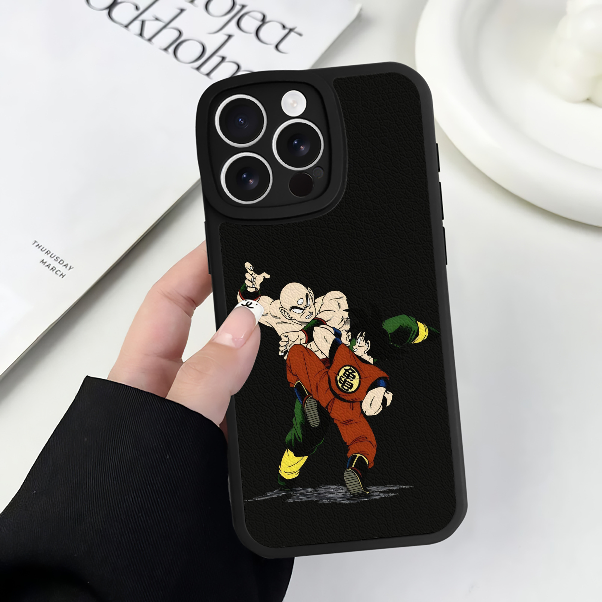 （画像用） ドラゴンボール DRAGON BALL 【iPhone 16シリーズ対応】シリコンスマホケース（レザー調） 材質：シリコン